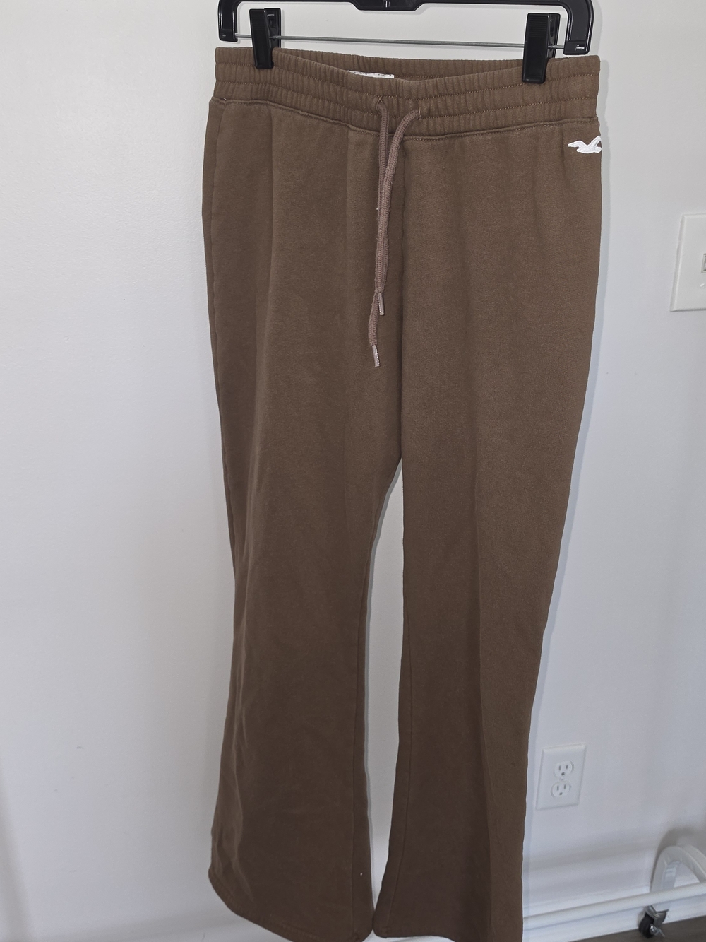 Hollister Brown Boot Cut Drawstring Pants